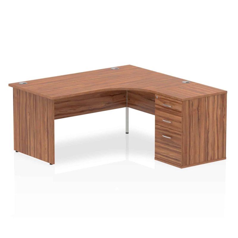 OE - Impulse Panel End Crescent Desk Workstation - Image 11