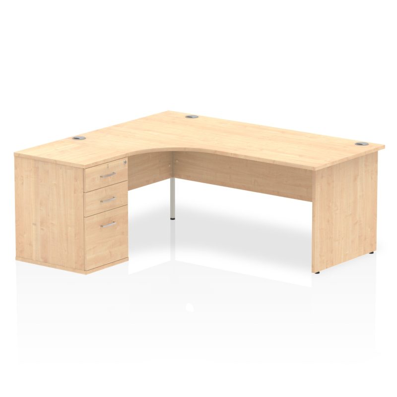 OE - Impulse Panel End Crescent Desk Workstation - Image 8