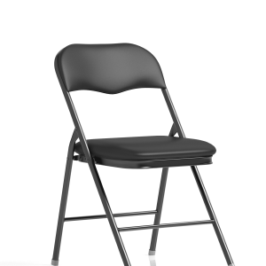 OE - Sicily Black Polyurethane Folding Chair