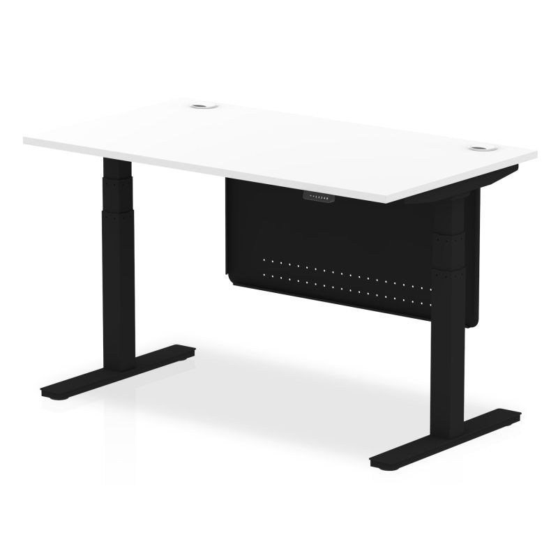 OE - Air Height Adjustable Desk with Cable Ports with Steel Modesty Panel - Image 57