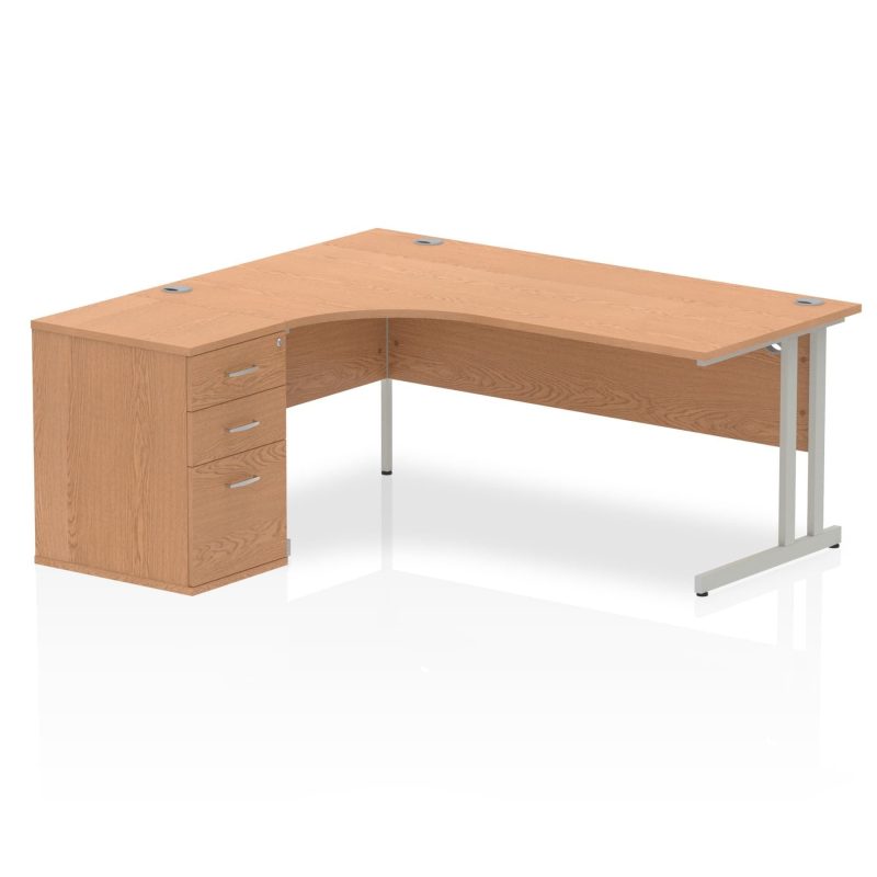 OE - Impulse 1800mm Cantilever Left Crescent Desk Workstation - Image 6