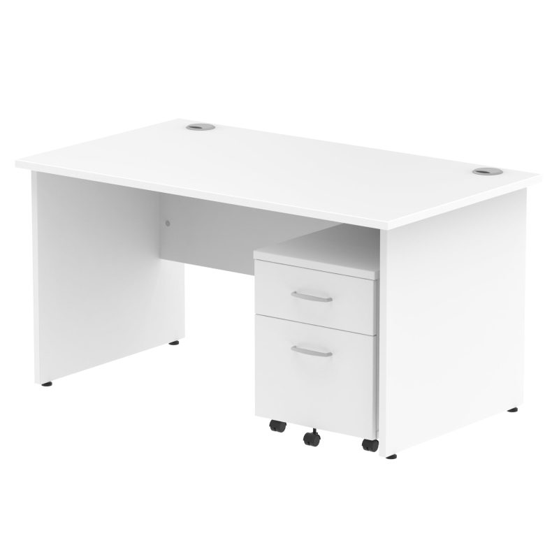 OE - Impulse Panel End Straight Desk With Mobile Pedestal - Image 13