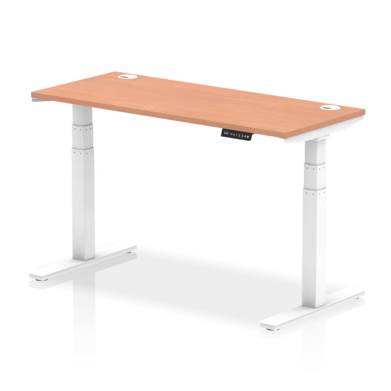 OE - Air Height Adjustable Slimline Desk With Cable Ports - Image 23
