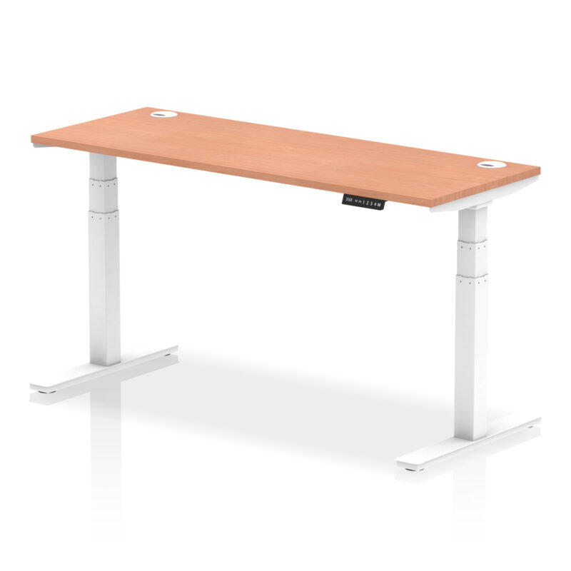 OE - Air Height Adjustable Slimline Desk With Cable Ports - Image 24