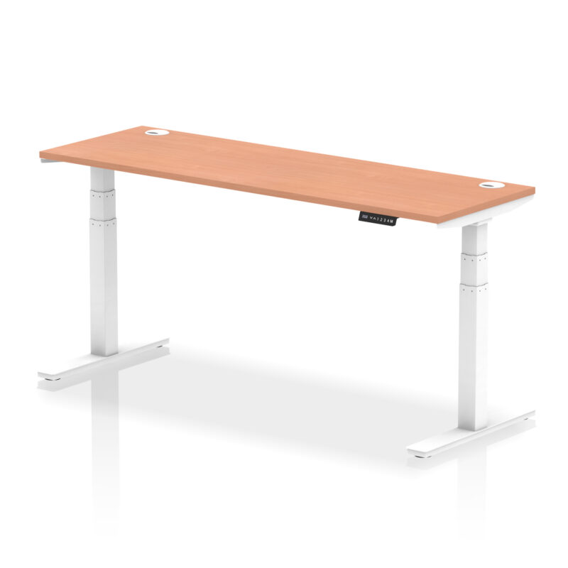 OE - Air Height Adjustable Slimline Desk With Cable Ports - Image 25
