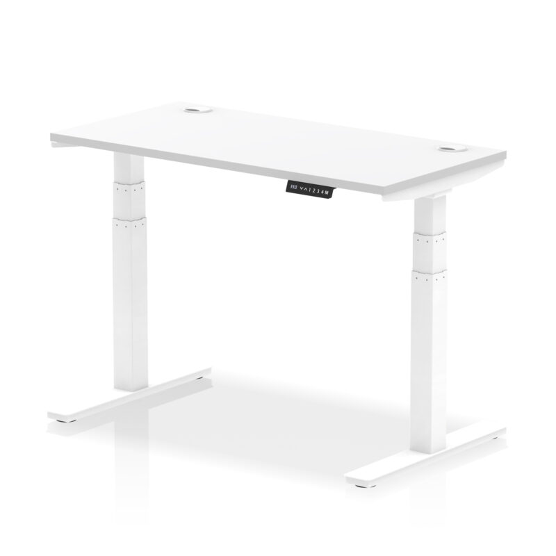 OE - Air Height Adjustable Slimline Desk With Cable Ports - Image 30