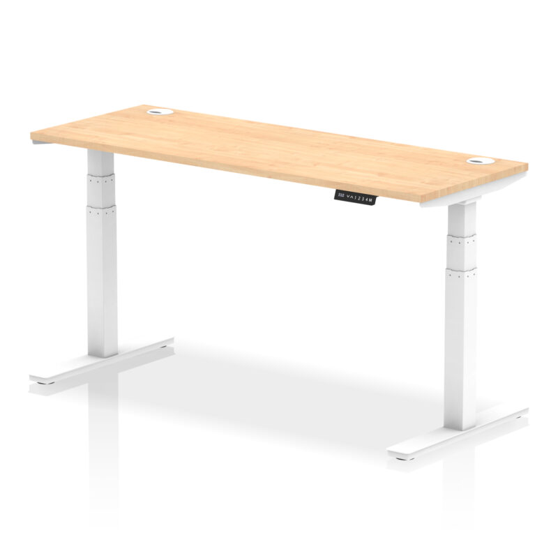 OE - Air Height Adjustable Slimline Desk With Cable Ports - Image 36