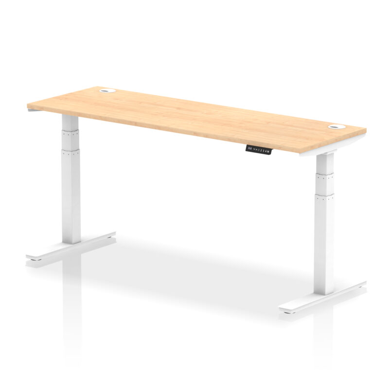 OE - Air Height Adjustable Slimline Desk With Cable Ports - Image 37