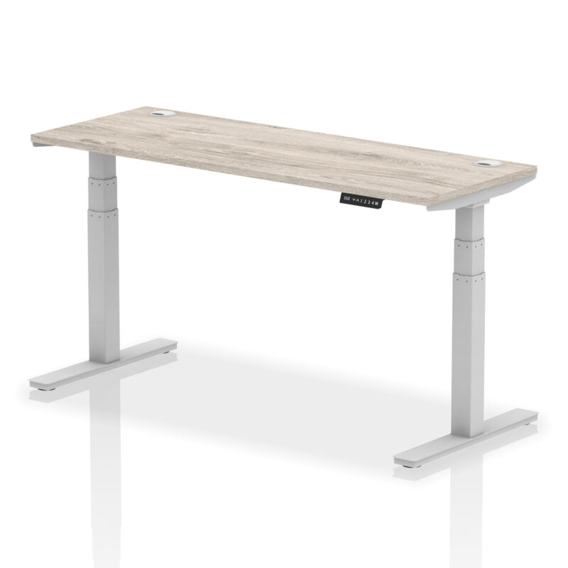OE - Air Height Adjustable Slimline Desk With Cable Ports - Image 44
