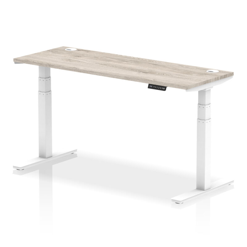 OE - Air Height Adjustable Slimline Desk With Cable Ports - Image 48