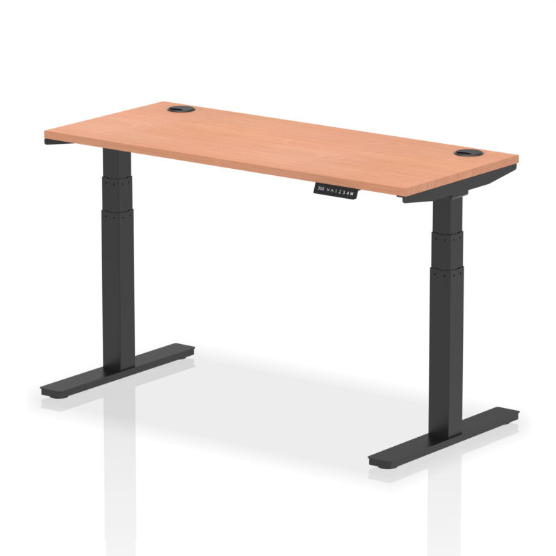 OE - Air Height Adjustable Slimline Desk With Cable Ports - Image 50