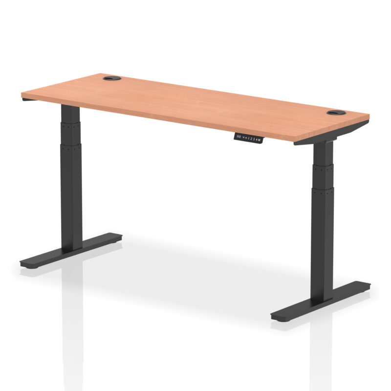 OE - Air Height Adjustable Slimline Desk With Cable Ports - Image 51