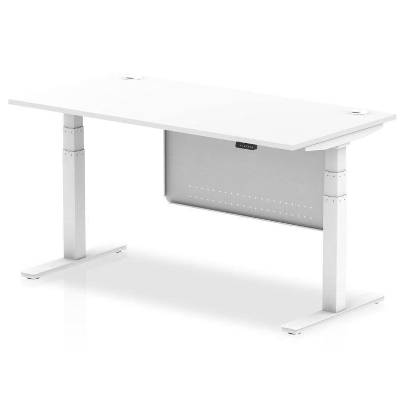 OE - Air Height Adjustable Desk with Cable Ports with Steel Modesty Panel - Image 32