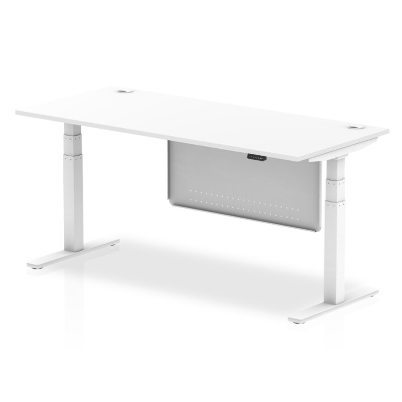 OE - Air Height Adjustable Desk with Cable Ports with Steel Modesty Panel - Image 33
