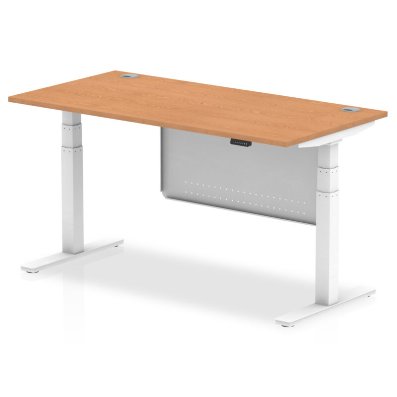 OE - Air Height Adjustable Desk with Cable Ports with Steel Modesty Panel - Image 40