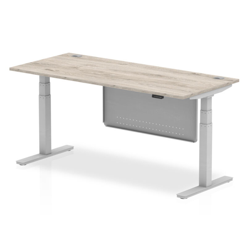OE - Air Height Adjustable Desk with Cable Ports with Steel Modesty Panel - Image 48