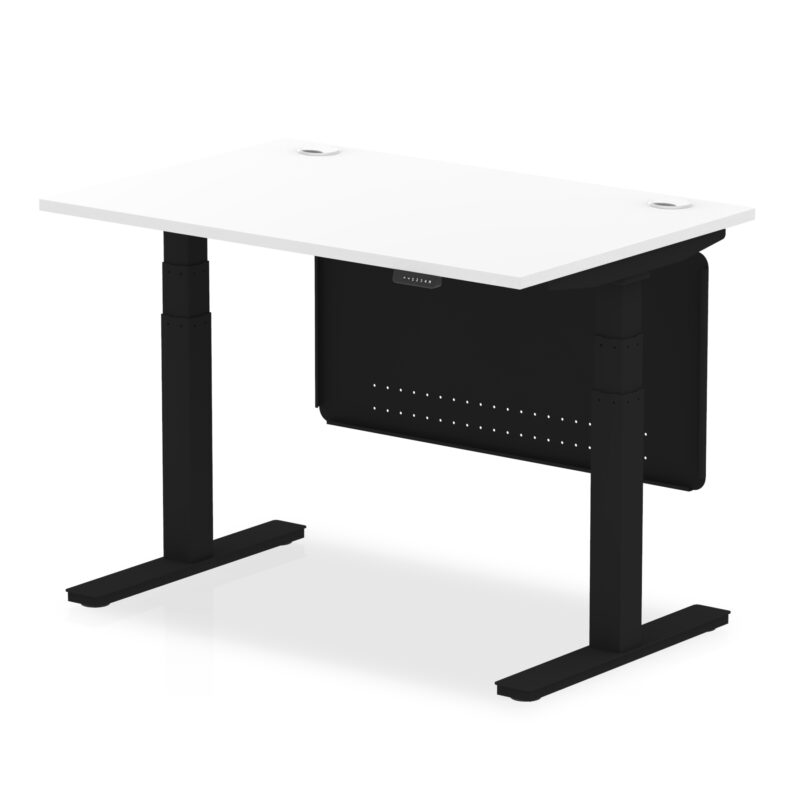 OE - Air Height Adjustable Desk with Cable Ports with Steel Modesty Panel - Image 57