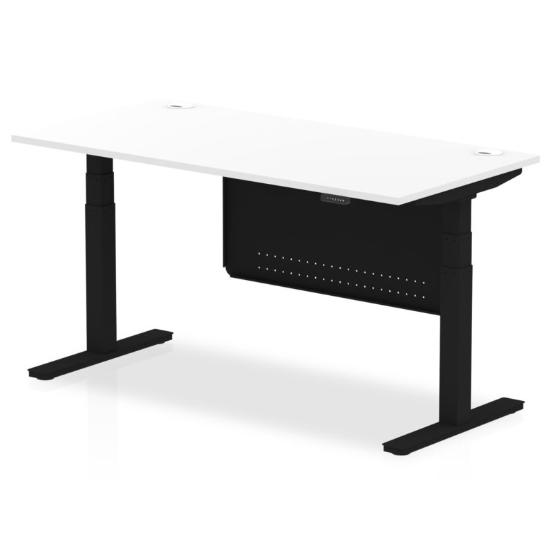 OE - Air Height Adjustable Desk with Cable Ports with Steel Modesty Panel - Image 59