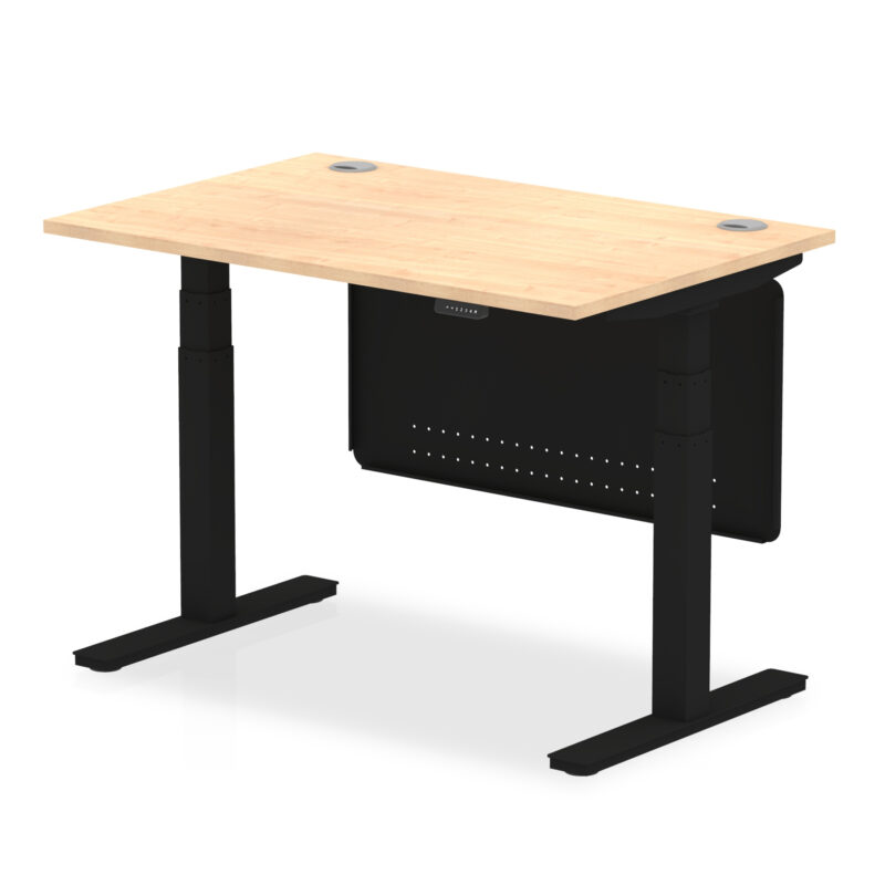 OE - Air Height Adjustable Desk with Cable Ports with Steel Modesty Panel - Image 61