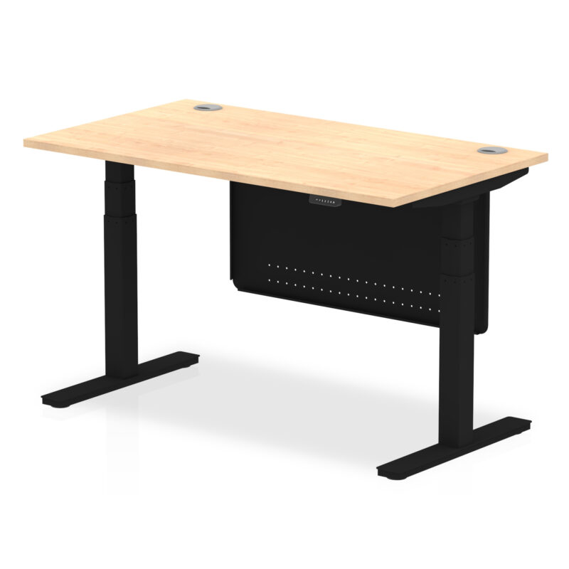 OE - Air Height Adjustable Desk with Cable Ports with Steel Modesty Panel - Image 62