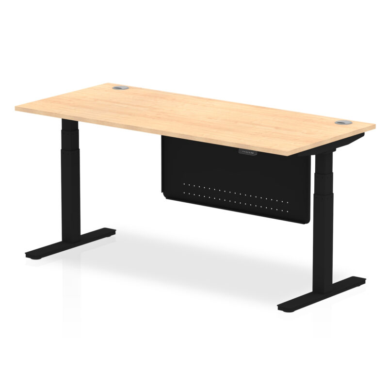 OE - Air Height Adjustable Desk with Cable Ports with Steel Modesty Panel - Image 64
