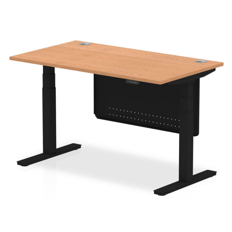 OE - Air Height Adjustable Desk with Cable Ports with Steel Modesty Panel - Image 66
