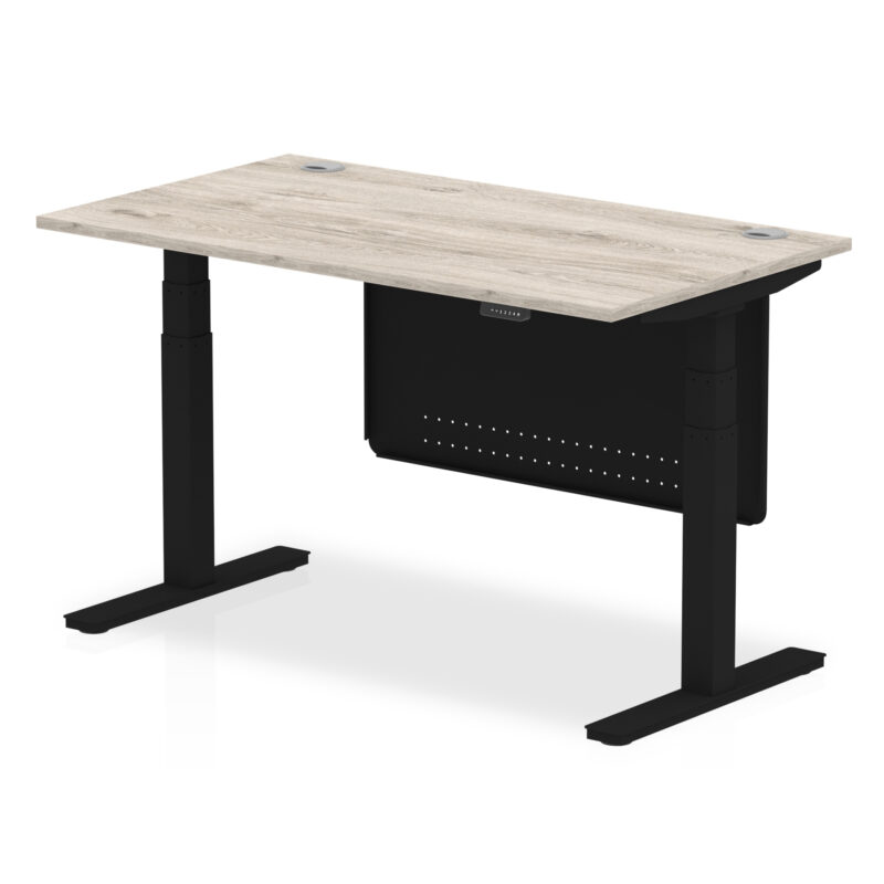 OE - Air Height Adjustable Desk with Cable Ports with Steel Modesty Panel - Image 70