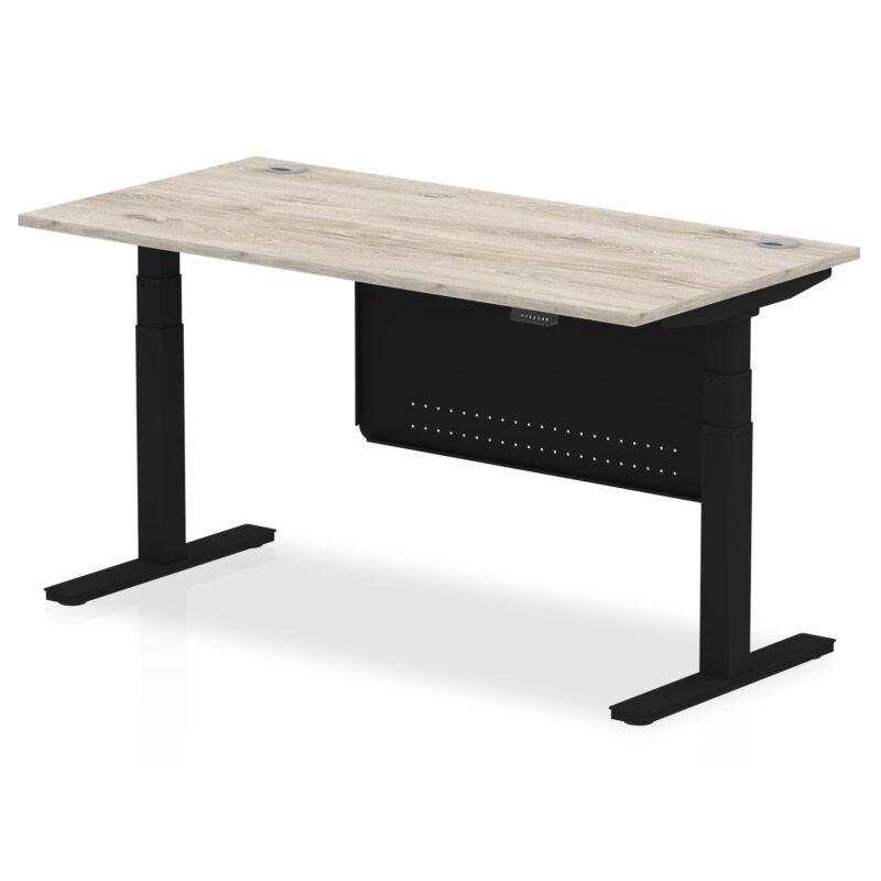 OE - Air Height Adjustable Desk with Cable Ports with Steel Modesty Panel - Image 71