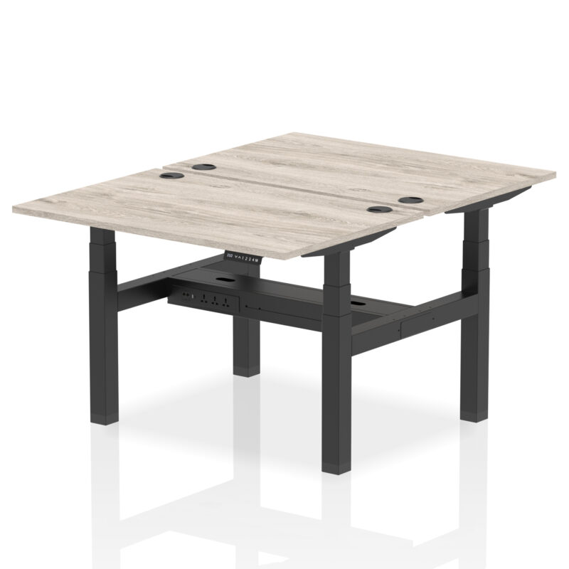 OE - Air Back-to-Back Height Adjustable Bench Desk - 2 Person - Image 4