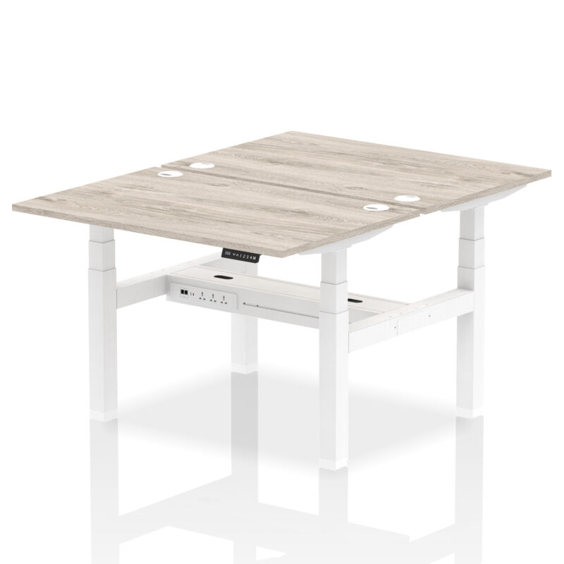 OE - Air Back-to-Back Height Adjustable Bench Desk - 2 Person - Image 6