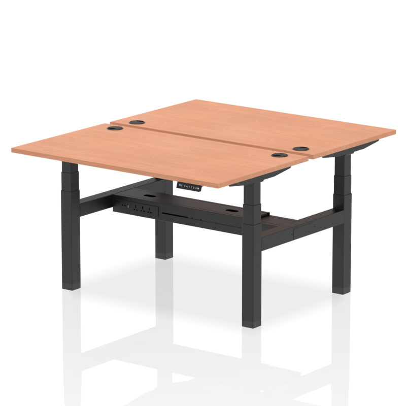 OE - Air Back-to-Back Height Adjustable Bench Desk - 2 Person - Image 19