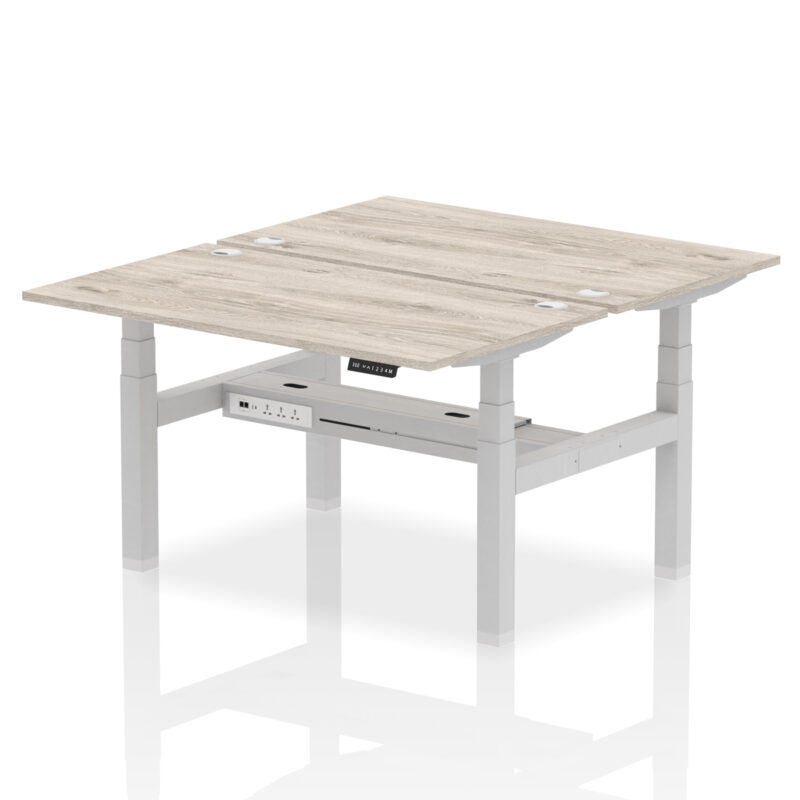 OE - Air Back-to-Back Height Adjustable Bench Desk - 2 Person - Image 23
