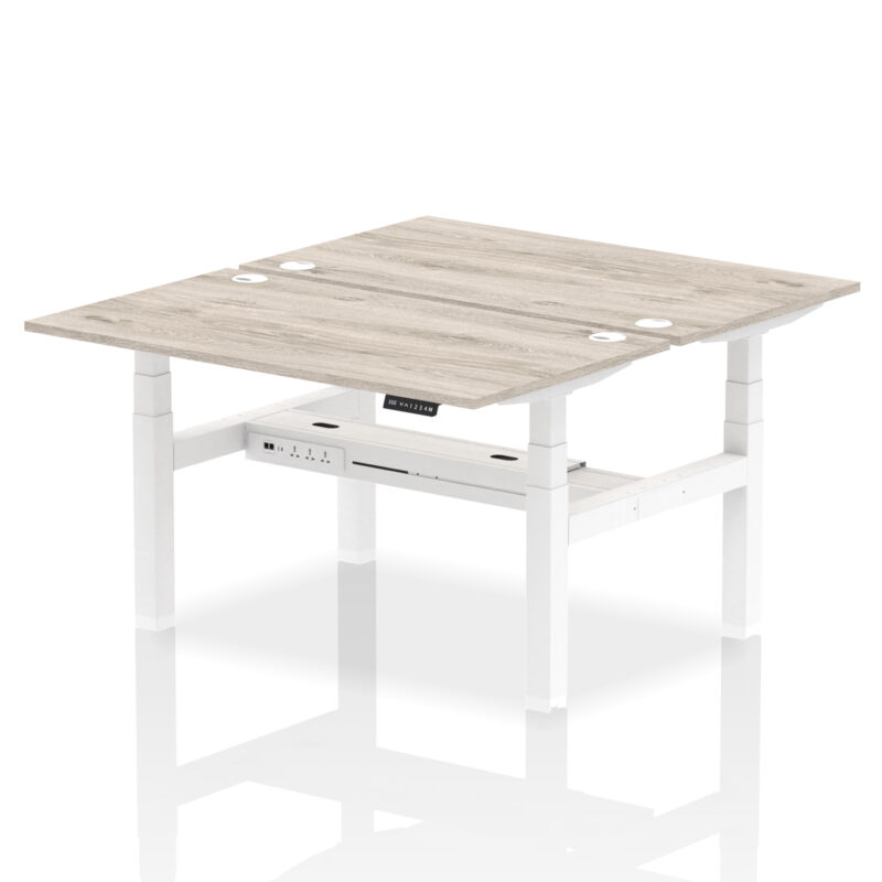 OE - Air Back-to-Back Height Adjustable Bench Desk - 2 Person - Image 24