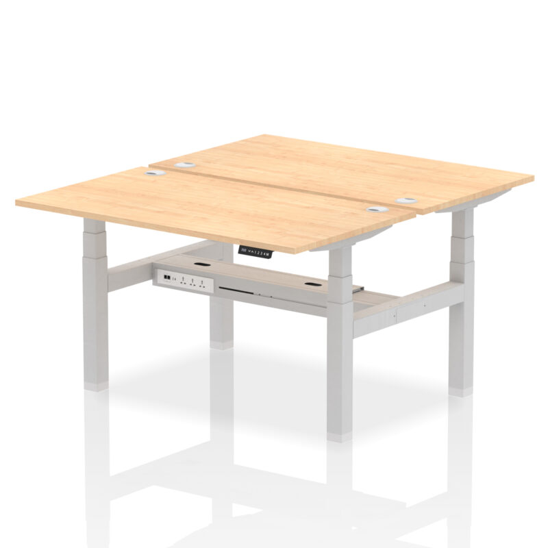 OE - Air Back-to-Back Height Adjustable Bench Desk - 2 Person - Image 26