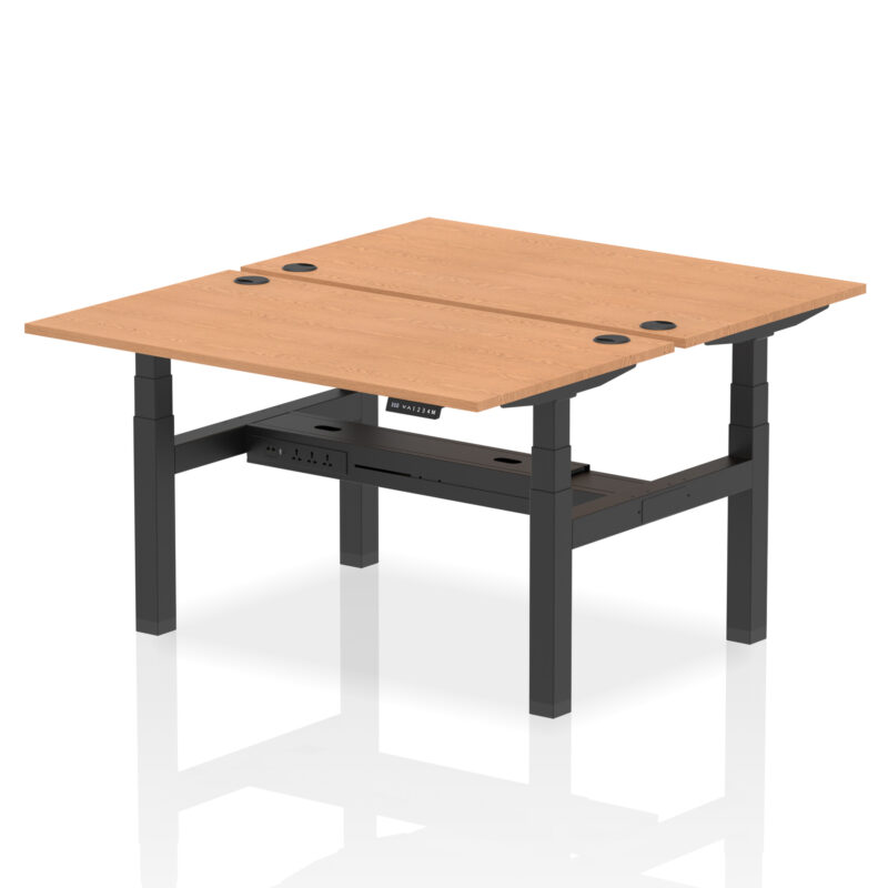 OE - Air Back-to-Back Height Adjustable Bench Desk - 2 Person - Image 28