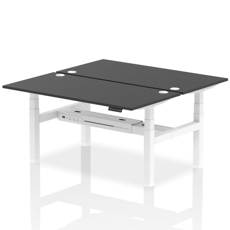 OE - Air Back-to-Back Height Adjustable Bench Desk - 2 Person - Image 81