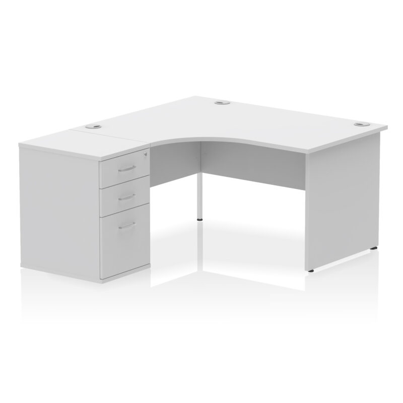 OE - Impulse Panel End Crescent Desk Workstation - Image 3