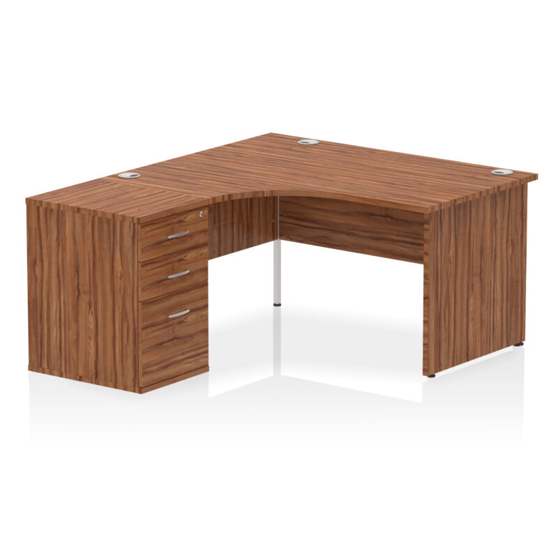 OE - Impulse Panel End Crescent Desk Workstation - Image 4