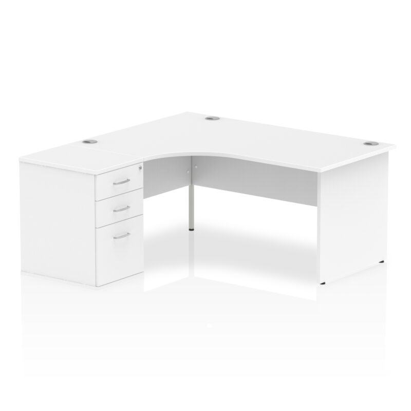 OE - Impulse Panel End Crescent Desk Workstation - Image 6