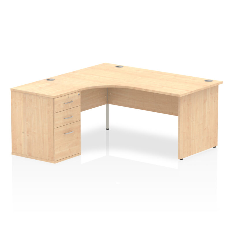OE - Impulse Panel End Crescent Desk Workstation - Image 8