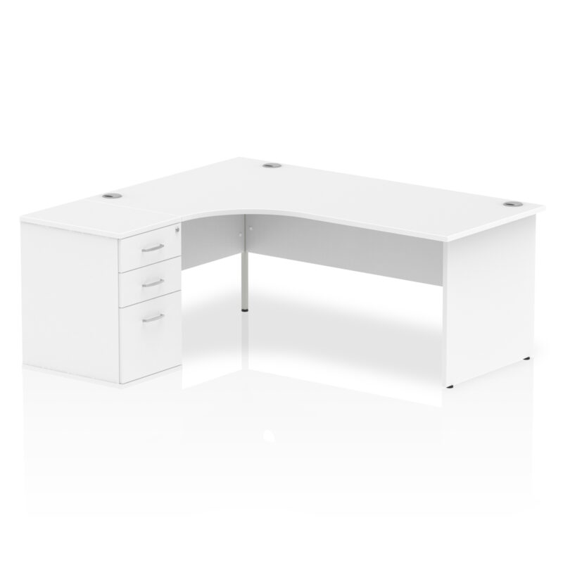 OE - Impulse Panel End Crescent Desk Workstation - Image 10