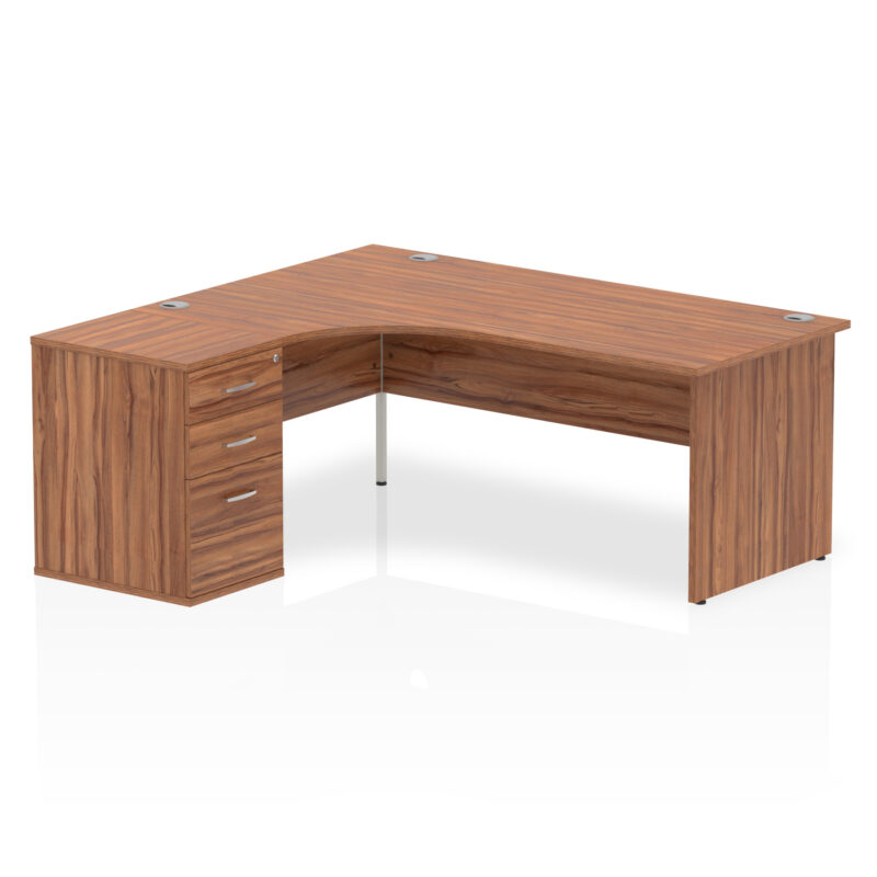 OE - Impulse Panel End Crescent Desk Workstation - Image 11