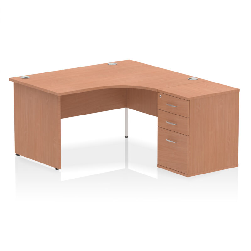 OE - Impulse Panel End Crescent Desk Workstation - Image 13