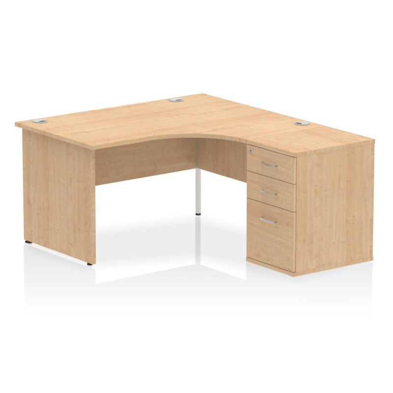 OE - Impulse Panel End Crescent Desk Workstation - Image 16