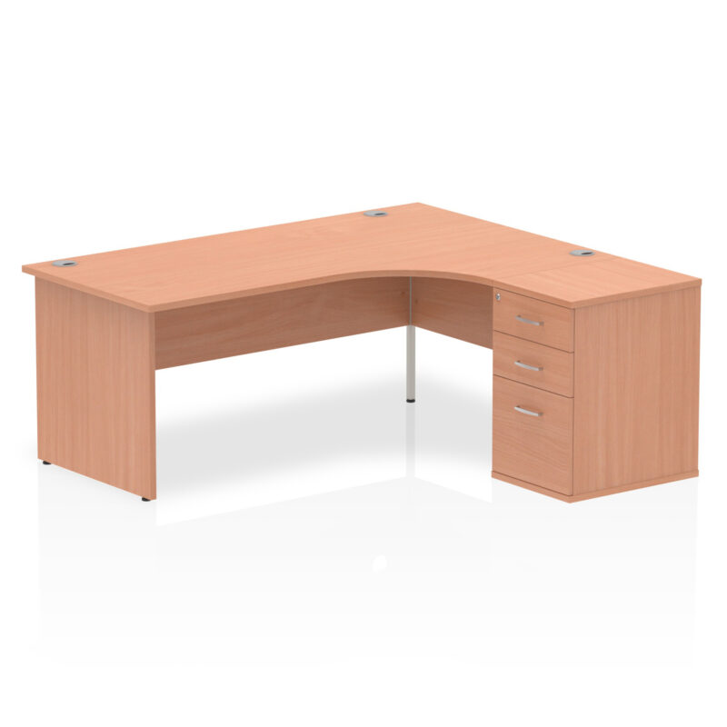 OE - Impulse Panel End Crescent Desk Workstation - Image 21