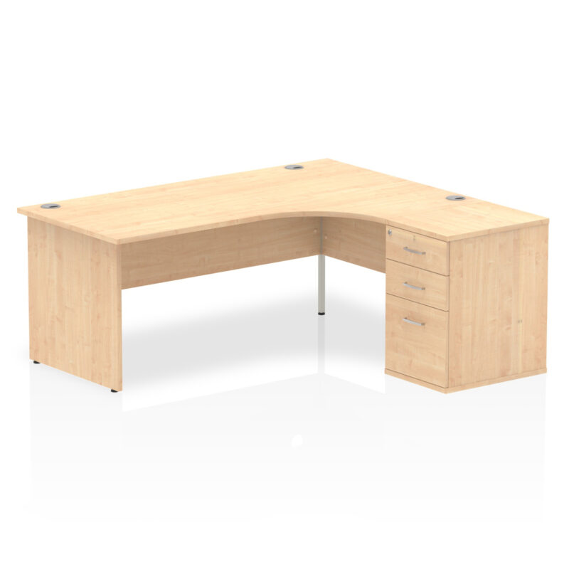OE - Impulse Panel End Crescent Desk Workstation - Image 24