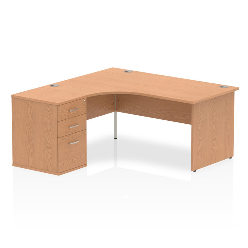 OE - Impulse Panel End Crescent Desk Workstation - Image 26