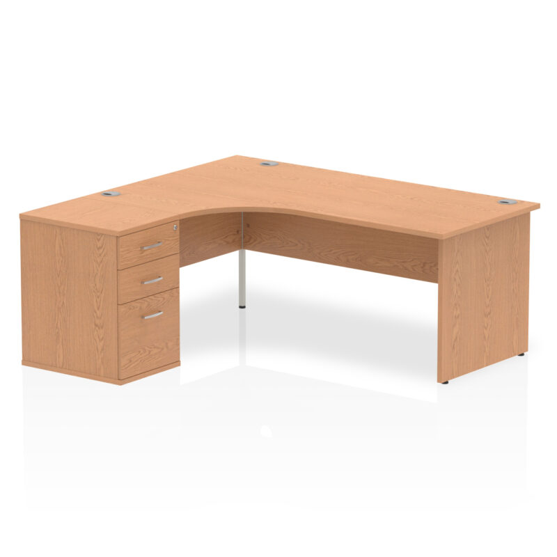 OE - Impulse Panel End Crescent Desk Workstation - Image 27