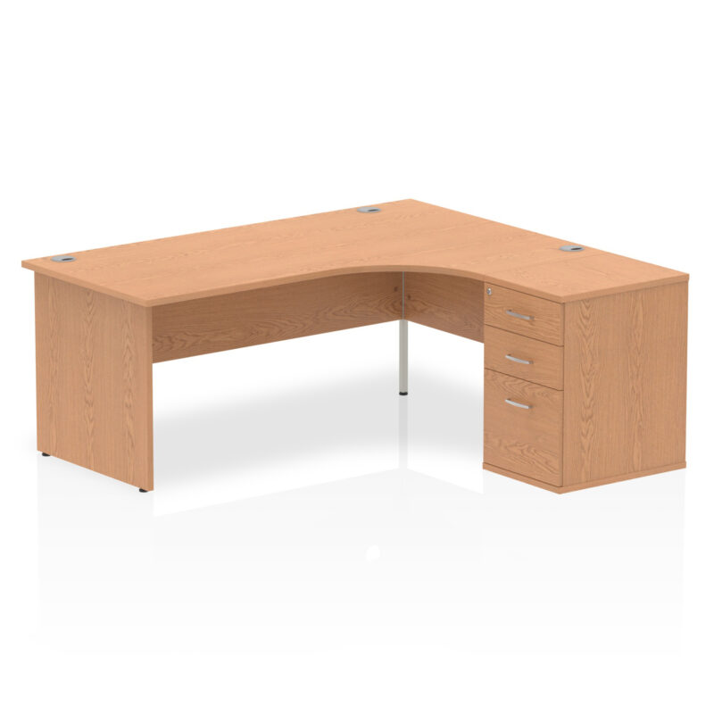 OE - Impulse Panel End Crescent Desk Workstation - Image 30