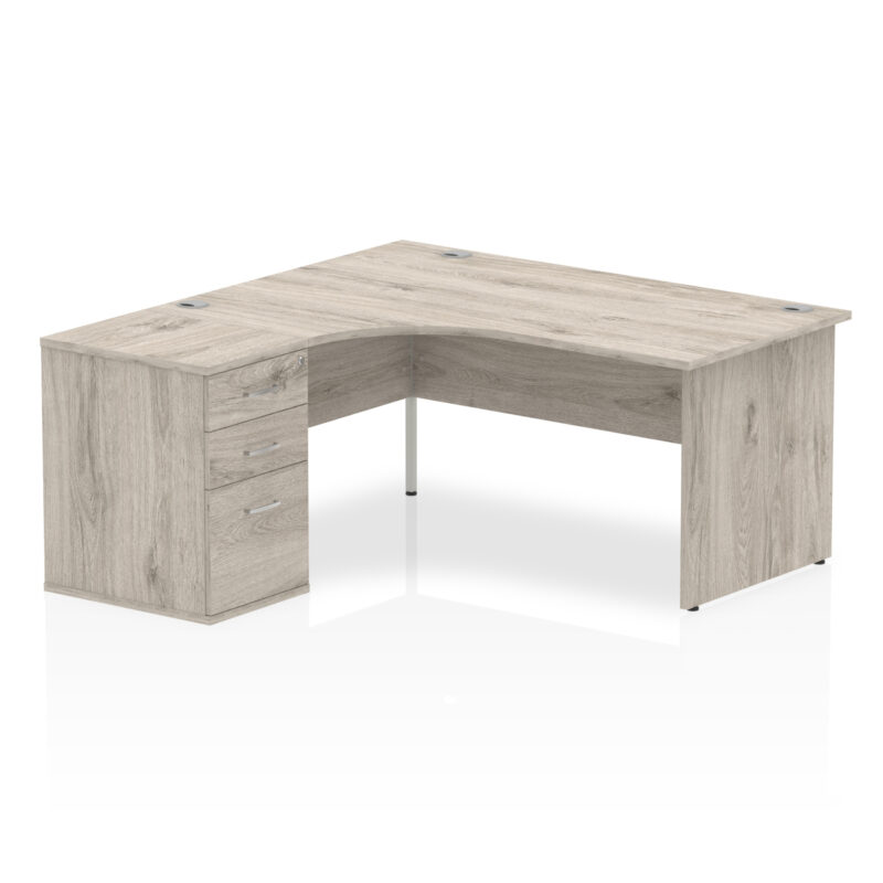 OE - Impulse Panel End Crescent Desk Workstation - Image 31